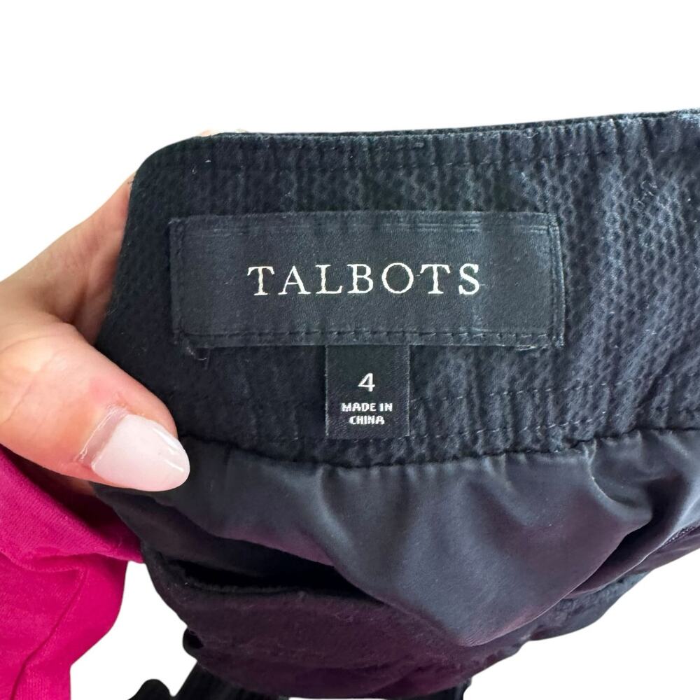 Talbots Basic Black Knee Length Zipper Closure Bu… - image 5